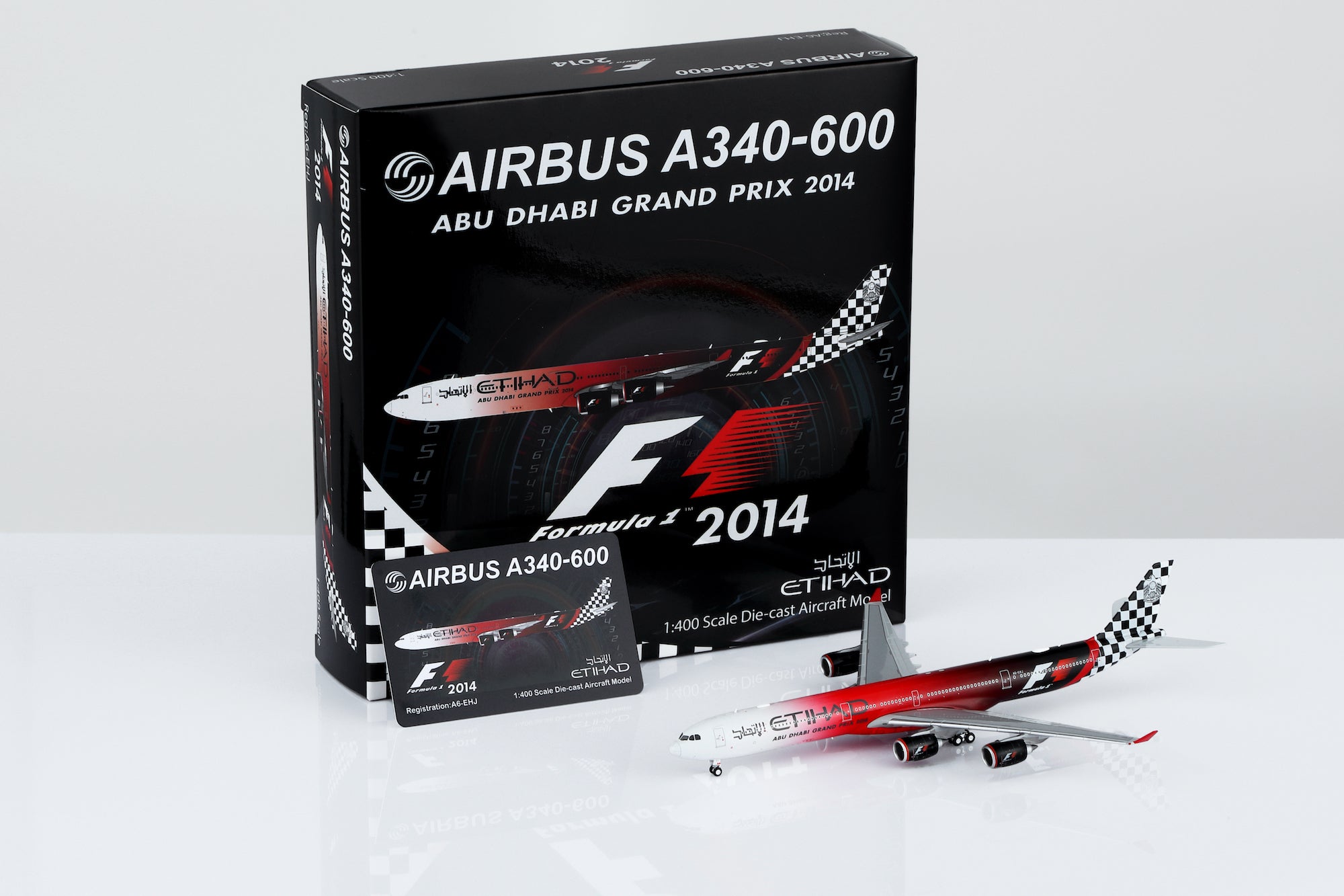1/400 Etihad Airways A340-642 A6-EHJ "Abu Dhabi GP 2014" HY346092 - cover